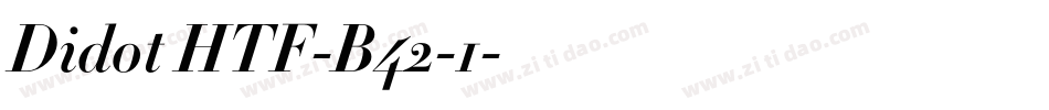 Didot HTF-B42-1字体转换
